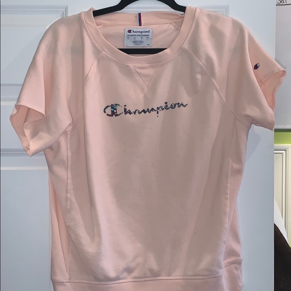 Light pink Champion top